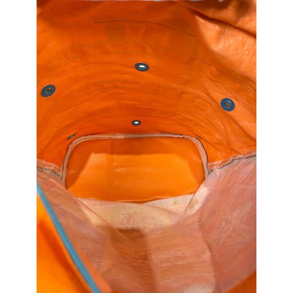 Anne Ormsby Surviving Stress Tote Washed Canvas Embroidered Shells Wood - Picture 16 of 16